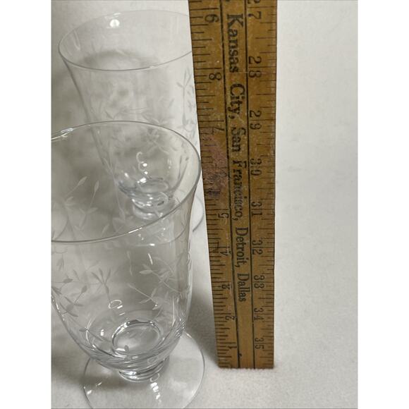 LENOX set of 4 double old fashioned glasses "Heather" with Original Box - Picture 6 of 9